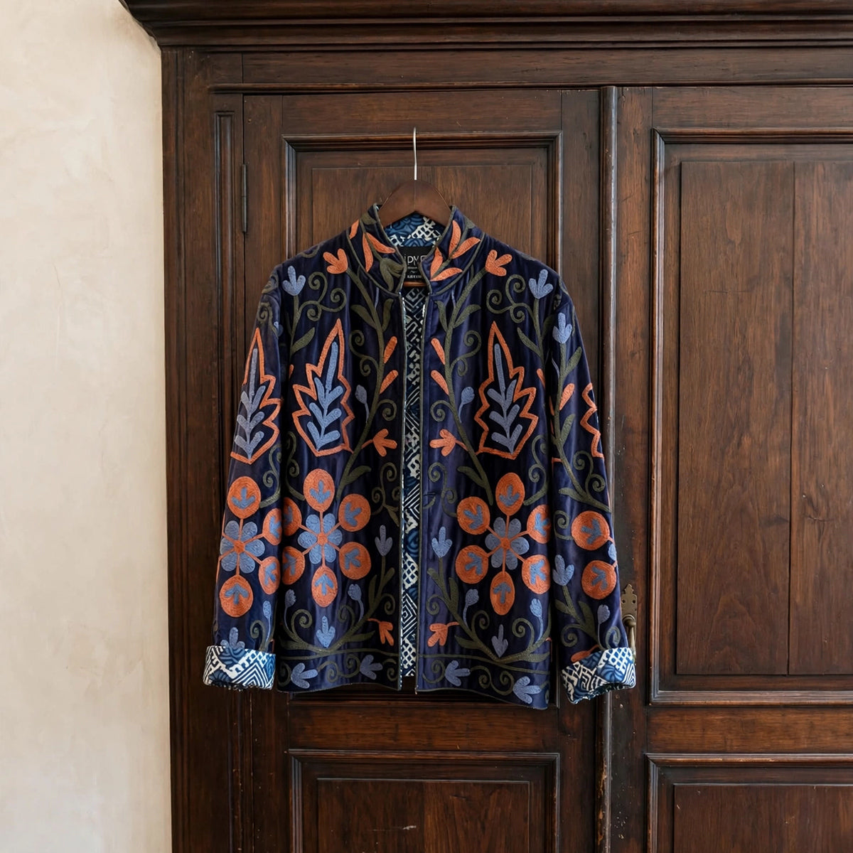 Chaqueta Reversible De Terciopelo India