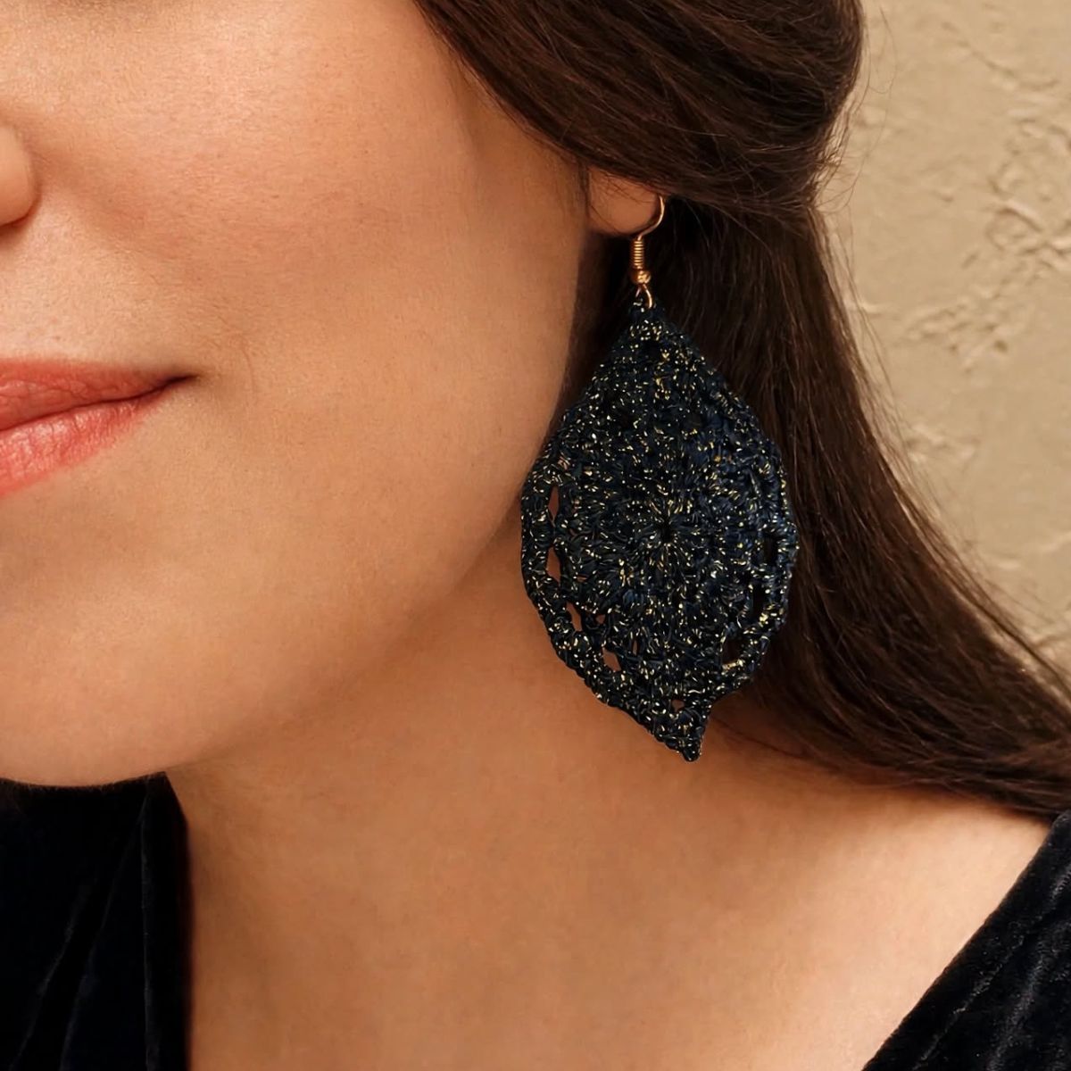 Pendientes De Crochet Hechos A Mano