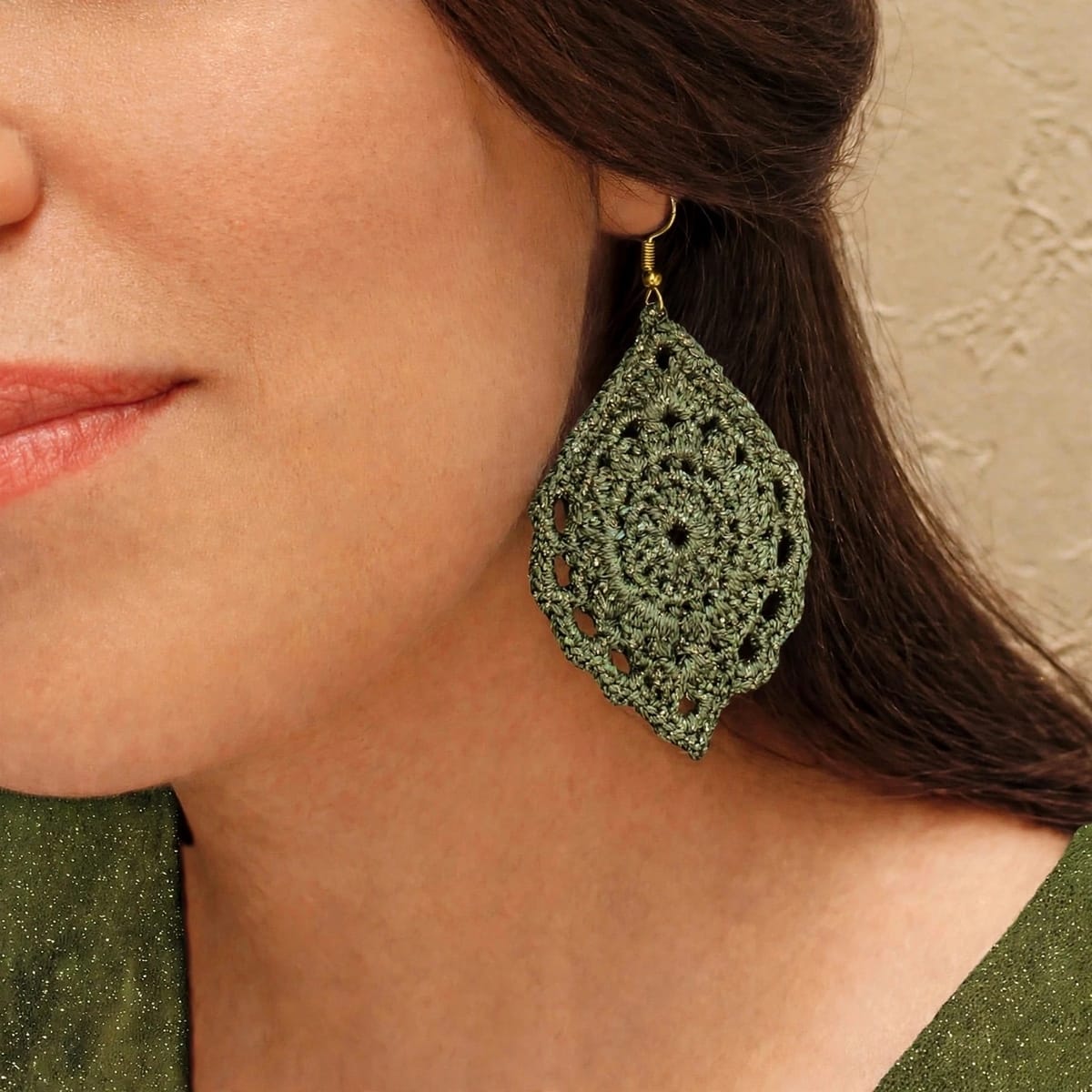 Pendientes De Crochet Hechos A Mano