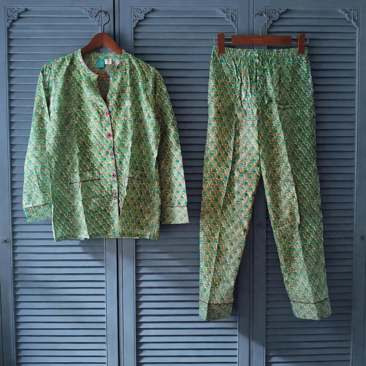 Pijama Largo Indio Verde