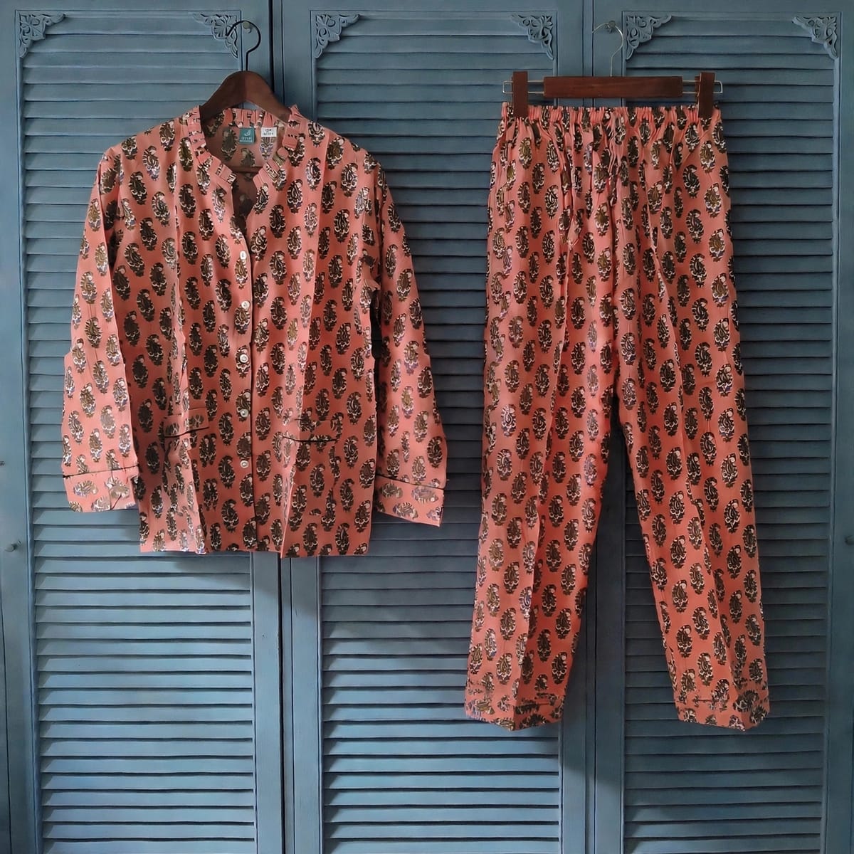 Pijama Largo Indio Salmón